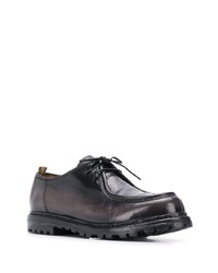 Темно-серые кожаные ботинки дезерты от Officine Creative