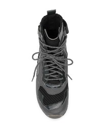 Женские темно-серые кожаные ботинки на шнуровке от Camper