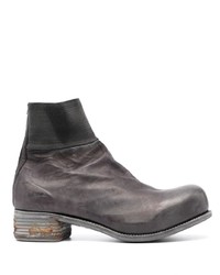 Мужские темно-серые кожаные ботинки челси от A Diciannoveventitre