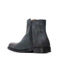Мужские темно-серые кожаные ботинки челси от Diesel