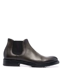 Мужские темно-серые кожаные ботинки челси от Doucal's
