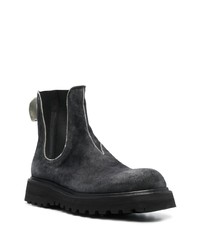 Мужские темно-серые кожаные ботинки челси от Premiata