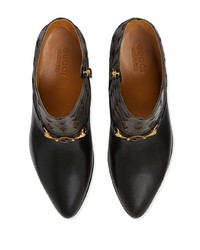 Мужские темно-серые кожаные ботинки челси от Gucci