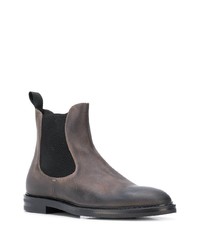 Мужские темно-серые кожаные ботинки челси от Scarosso