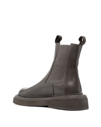 Мужские темно-серые кожаные ботинки челси от Marsèll
