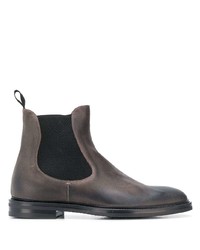 Мужские темно-серые кожаные ботинки челси от Scarosso