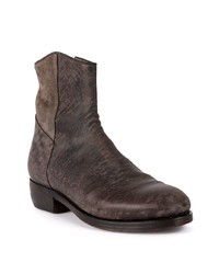 Мужские темно-серые кожаные ботинки челси от Ajmone