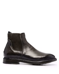 Мужские темно-серые кожаные ботинки челси от Silvano Sassetti