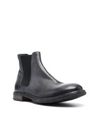 Мужские темно-серые кожаные ботинки челси от Moma