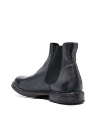 Мужские темно-серые кожаные ботинки челси от Moma