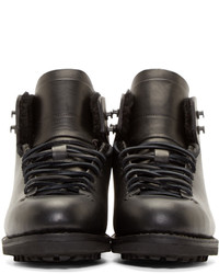 Мужские темно-серые кожаные ботинки от Feit