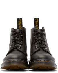 Мужские темно-серые кожаные ботинки от Dr. Martens