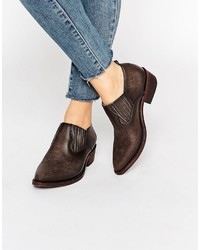 Женские темно-серые кожаные ботинки от Frye