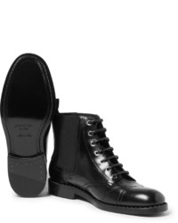 Мужские темно-серые кожаные ботинки от Jimmy Choo