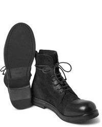Мужские темно-серые кожаные ботинки от Marsèll