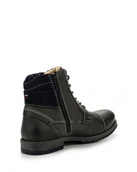 Мужские темно-серые кожаные ботинки от s.Oliver