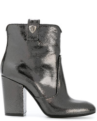 Женские темно-серые кожаные ботинки от Strategia