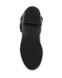 Темно-серые кожаные ботфорты от Marco Tozzi