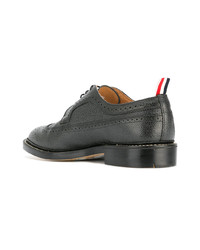 Темно-серые кожаные броги от Thom Browne