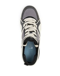 Мужские темно-серые кожаные высокие кеды от Just Don