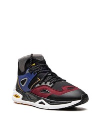 Мужские темно-серые кожаные высокие кеды от Puma