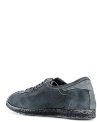 Женские темно-серые кожаные кеды от Guidi