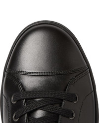 Мужские темно-серые кожаные кеды от Dolce & Gabbana