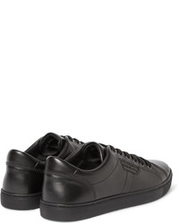 Мужские темно-серые кожаные кеды от Dolce & Gabbana