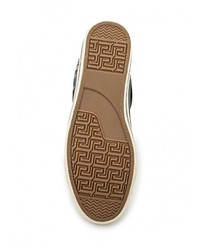 Мужские темно-серые кожаные кеды от Mustang