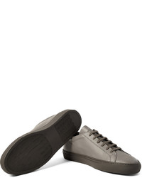 Мужские темно-серые кожаные кеды от Common Projects