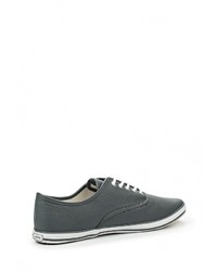 Мужские темно-серые кожаные кеды от Reflex