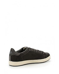 Мужские темно-серые кожаные кеды от Sergio Tacchini