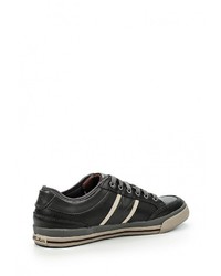 Мужские темно-серые кожаные кеды от Skechers