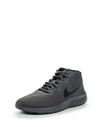 Мужские темно-серые кожаные кроссовки от Nike