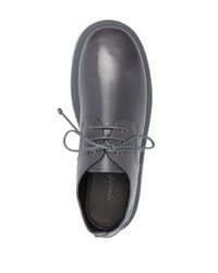 Темно-серые кожаные массивные туфли дерби от Marsèll