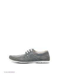 Мужские темно-серые кожаные мокасины от El Tempo