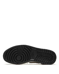 Мужские темно-серые кожаные низкие кеды от Jordan