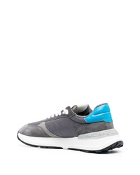 Мужские темно-серые кожаные низкие кеды от Philippe Model Paris