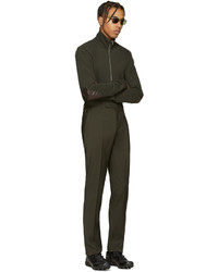 Мужские темно-серые кожаные низкие кеды от Salomon