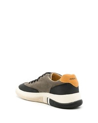 Мужские темно-серые кожаные низкие кеды от OSKLEN