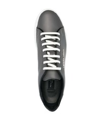 Мужские темно-серые кожаные низкие кеды от Philipp Plein