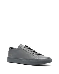 Мужские темно-серые кожаные низкие кеды от Common Projects