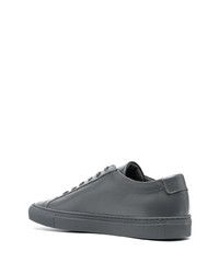 Мужские темно-серые кожаные низкие кеды от Common Projects