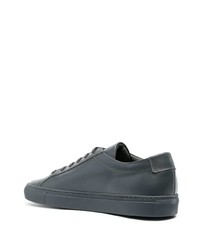 Мужские темно-серые кожаные низкие кеды от Common Projects