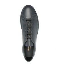 Мужские темно-серые кожаные низкие кеды от Common Projects