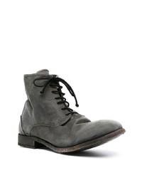 Мужские темно-серые кожаные повседневные ботинки от Isaac Sellam Experience