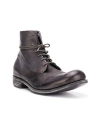 Мужские темно-серые кожаные повседневные ботинки от A Diciannoveventitre