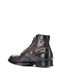 Мужские темно-серые кожаные повседневные ботинки от Officine Creative