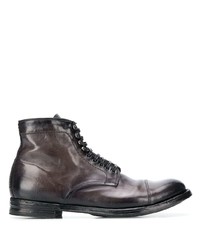 Мужские темно-серые кожаные повседневные ботинки от Officine Creative