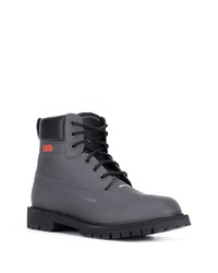 Мужские темно-серые кожаные повседневные ботинки от Heron Preston